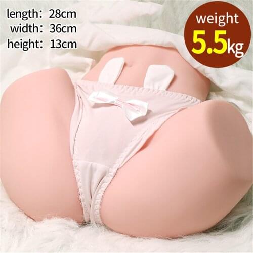 5.5KG Sex Toys Silicone Big Ass 3D Realistic Sex Doll Artificial Pussy Tight Vagina Sex Doll For Men Sex Toys Male Masturbator