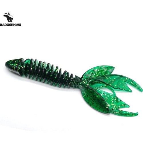 5pcs/lot silicone soft fishing lure for bass fishing lure wobbler soft plastic artificial bait swim bait fishing lure