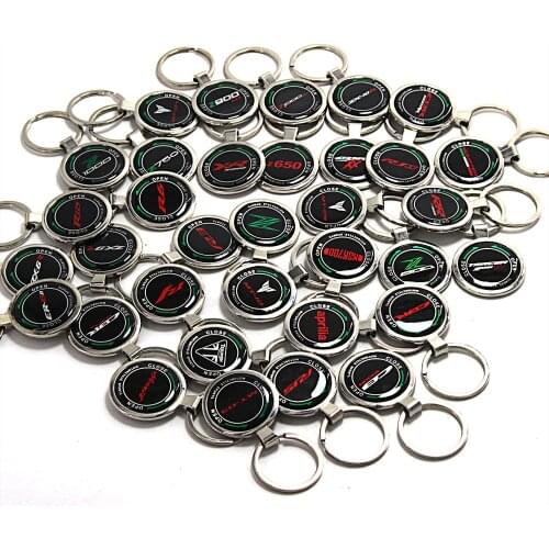 Motorcycle keychain key ring key chain aluminum alloy plus rubber with logo key ring for Honda Yamaha Suzuki Aprilia Kawasaki