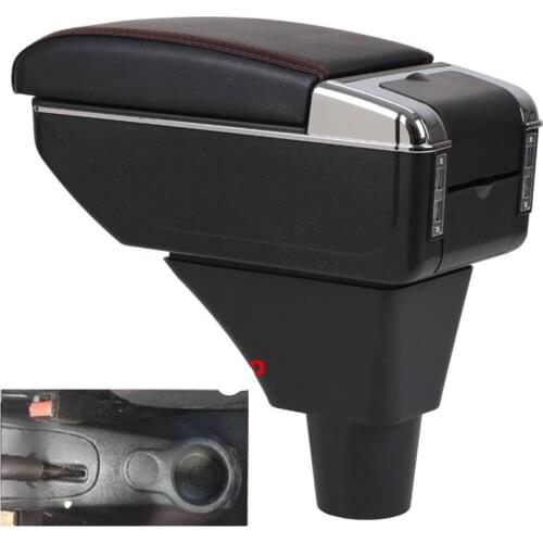For Citroen C3 Picasso armrest box central Store content box with cup holder ashtray USB C3 Picassoarmrests box