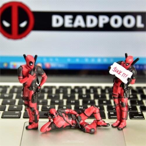 Disney Marvel X-Men 8cm Deadpool 2 Action Figure Posture Anime Decoration PVC Collection Figurine Toys model for children gift