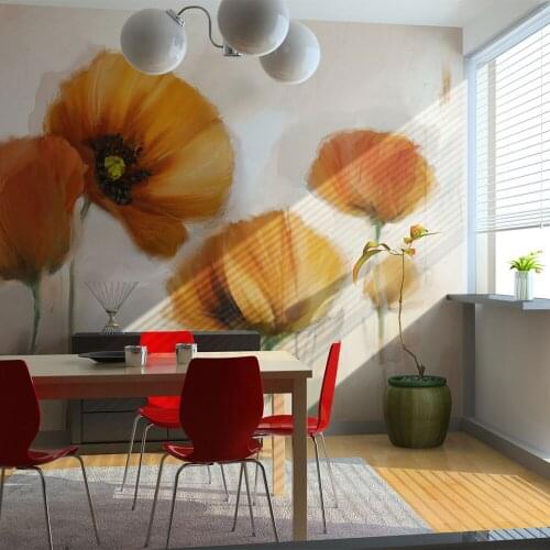 Wall mural-poppies-vintage - 400x270 cm