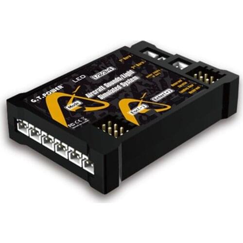 G.T.Power Aircraft Simulated Sounds Light System V2 2.0 JST-XH connector 4.5 - 6.0V 30W For RC Airplane