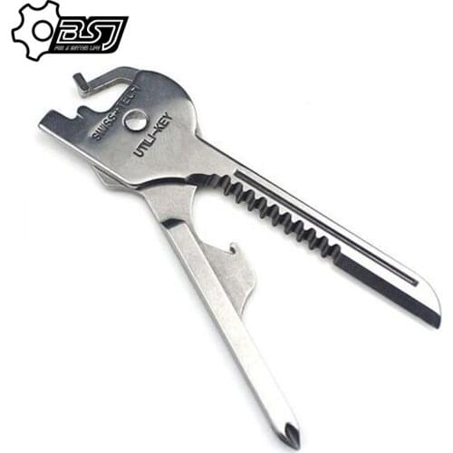 HotNew 6 In 1 Utili-Key Mini Multitool Keyring key chain camping survival rescue pocket plier tools
