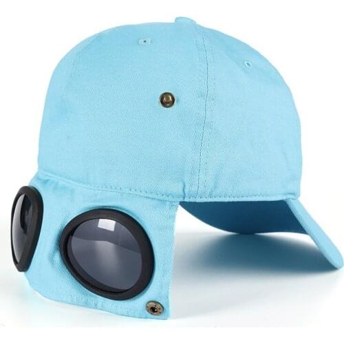 Men Women Hat Spring Summer Pilot Hat Kid Snapback Accessory Sun Hat Ski Camping Cap Solid Color 56-60cm