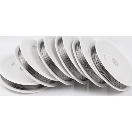 0.3-1.0MM/Roll Fishing line Stainless Steel Multifilament Wire For Jewelry Beading braid line Making DIY Bracelet Accessories