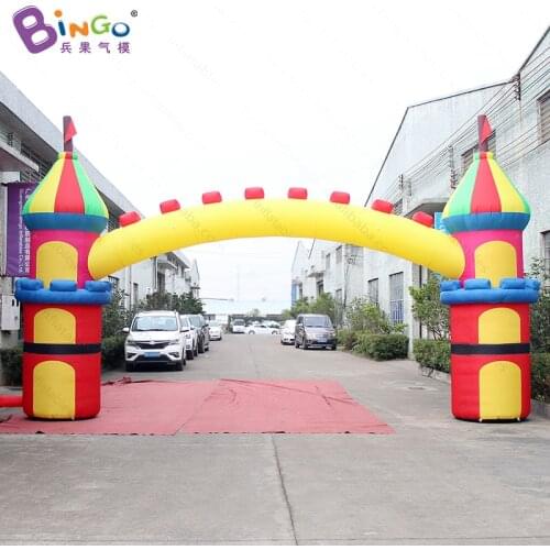 Castle shaped design inflatable archway for events/childrens park- toy