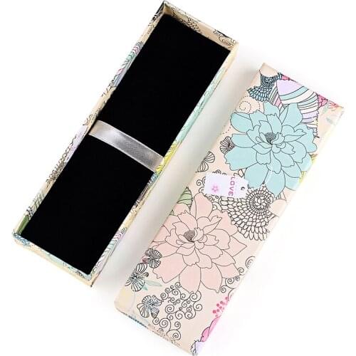 New Arrivel Flowers Paper Pen Box Gift Boxes Learning Stationery School Office Gifts Free Shipping