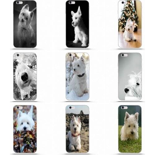 Wexoeq West Highland Terrier Westie Dog Puppy For Huawei G8 Honor 5C 5X 6 6X 7 8 9 Y5II Mate 9 P7 P8 P9 P10 P20 Lite Plus 2017