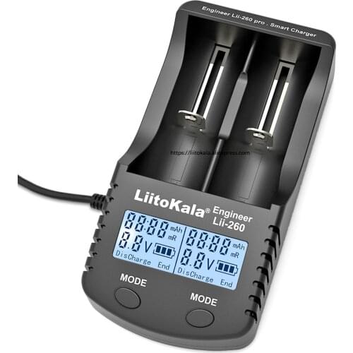 Liitokala lii-260 Lii-PD4 Lii-500S Lii-S6 Lii-402 3,7 V 18650/16340/18350/14500/10440/26650 Lithium-Batterie