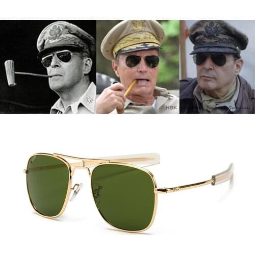 2021 New Fashion pilot Sunglasses Men Brand Designer American Army Military Optical AO Sun Glasses Oculos de sol