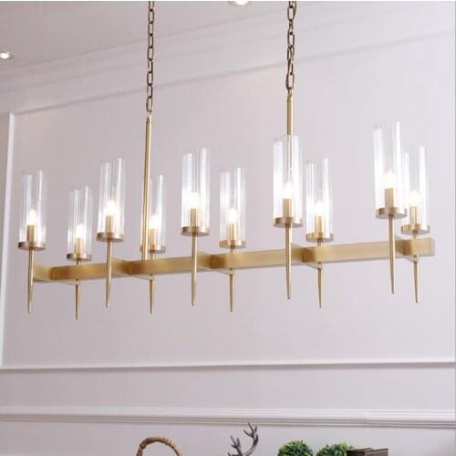 All copper modern designer American model room light luxury atmosphere clothing store bedroom living room exhibition hall dining