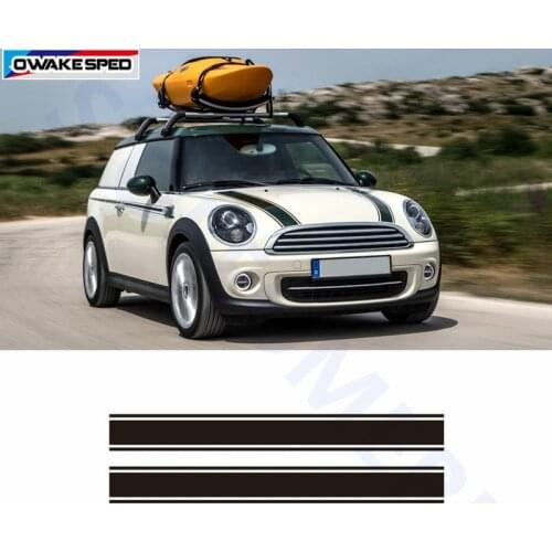 Sport Stripes Car Hood Bonnet Sticker Auto Engine Cover Vinyl Decals For MINI Cooper S R56 R60 R61 F54 F55 F56