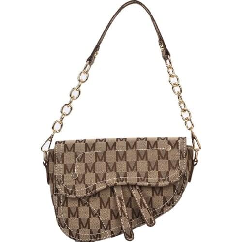 Vintage Saddle Bag New Quality PU Leather Womens Designer Handbag Simple Causal Shoulder Messenger Bag Fashion Ladies Totes