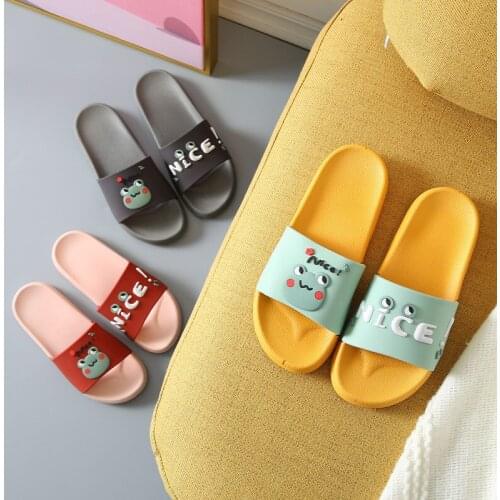 Slipper Male and Female Couples Home Cartoon Personality Non-slip PVC Slippers Designer Shoes Men Home Slipers for Women