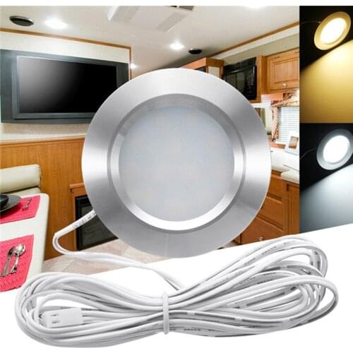 Recessed 12V LED Dome Interior Light Lamps for Camping Travel Boat Car Car Styling