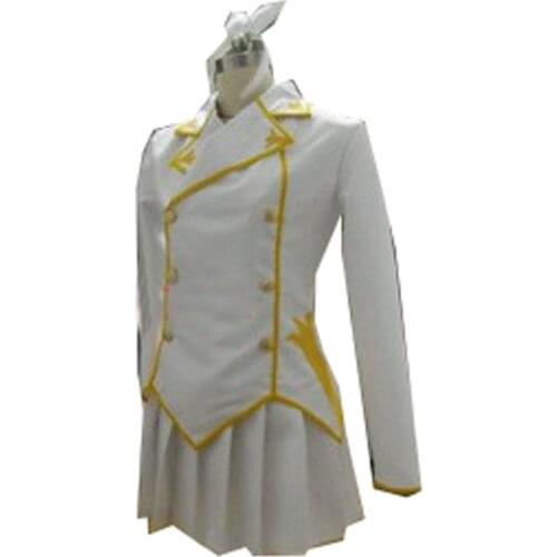 2016 New Custom Made Fairy Tail Cosplay white Kagura Mikaziqi Costume set for menwomenkids for party