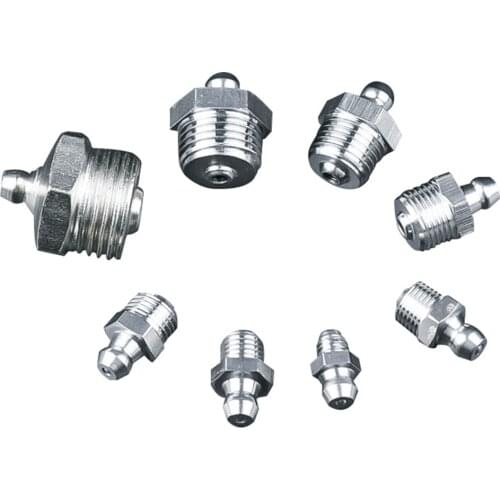 304 stainless steel M6 M8 M10 M12 M14 M16 M18 M20 Male Thread Steel Straight Oil Grease Nipples Fittings for Grease Gun Nozzles