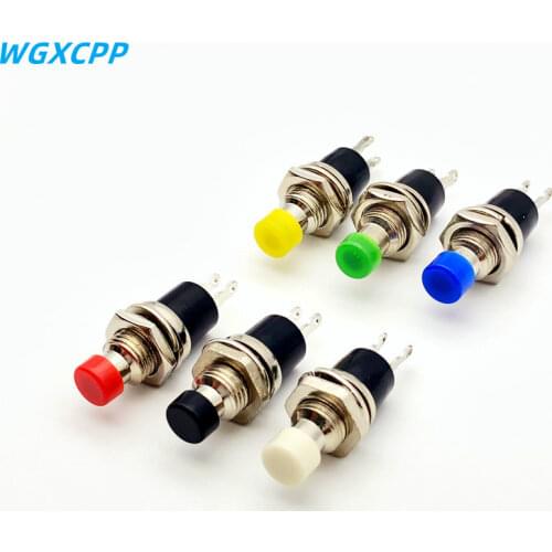 6PCS,Mini Round Momentary Push Button Switch Press The Self-Reset,PBS-110,7MM,Micro Switchs,Normally Open,Normally Closed,1NO1NC