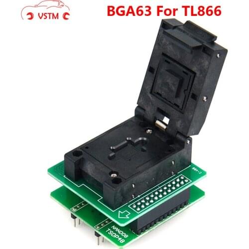Best quality BGA63 Adapter with 1.8V TSOP48 BGA63 base boad ONLY for NAND TL866II PLUS flash programmer
