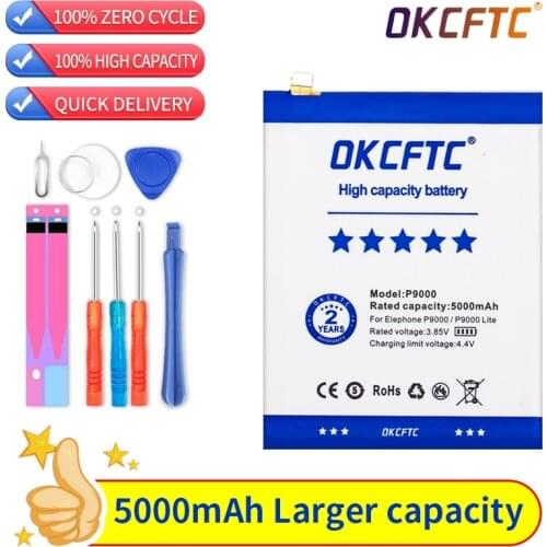 Elephone P9000 Battery High Quality Original 5000mah Replacement Back-up for Elephone P9000 Lite Smartphone