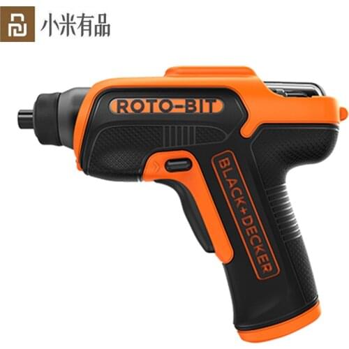 Youpin Black&Decker 3.6V Cordless Drill Hand Drill Mini Electric Screwdriver with LED Light Rechargeable Lithium Battery Drill