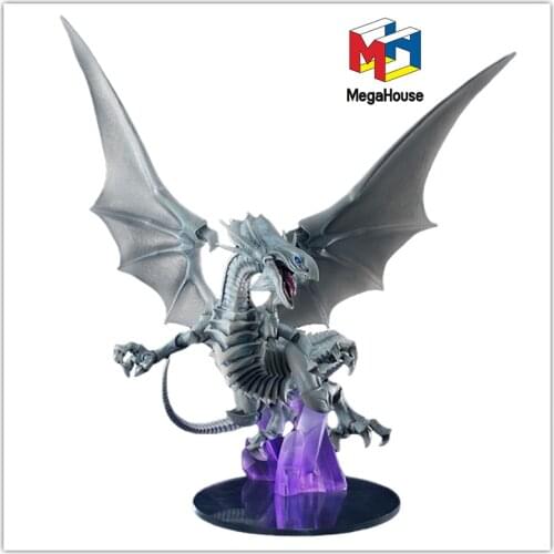 23Cm Blue-Eyes White Dragon Megahouse Mh Awm Anime Yu-Gi-Oh! Duel Monsters Yami Bakura Action Figure Collection Model Kids Toys