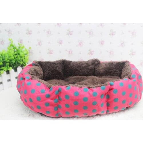 Free shipping cute Pet Products Soft Fleece Pet Bed for Cats Dogs camas para perros pequenos Small Animals Bed House Kennel