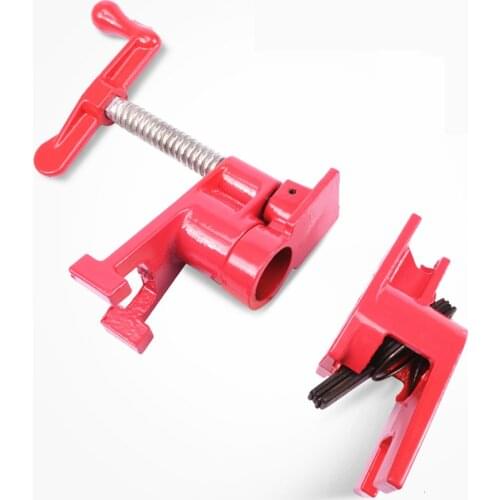 Discrete Pipe Clamp Round Pipe Quickly Adjustable Pipe Clamp Hand Cranking Woodwork Fixture Panel Clamp Powerful Fixing Clamp 6
