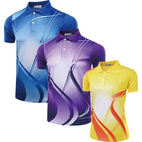 Badminton dress shirt male female,table tennis shirt,Breathable Turn-down collar tennis sport T-shirt sports clothes M-4XL A58