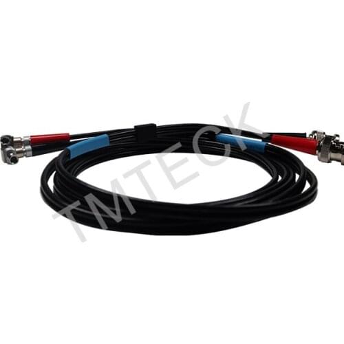 DUAL ULTRASONIC CABLE BNC TO 90 DEGREE LEMO 00 EQUIVALENT KRAUTKRAMER ultrasonic cable, cable for flaw detector