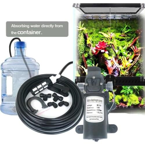 Intelligent Spray System Reptiles Fogger Mist Sprinkler Rainforest Tank 360 Adjustable Aquarium Aquatic Pet Cooling System