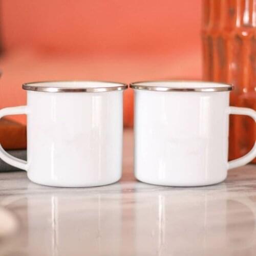 Classic Vintage Mug Student Milk Coffee Cup Retro Enamel Mugs Office Home Funny Water Cups camping tea beer Cup unique Gifts