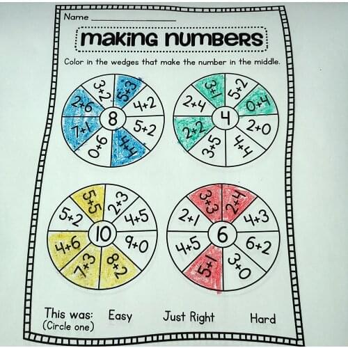 Addition and Subtraction Fun Early Educational Children Learn English Sentence Interactive Phonics Coloring Practice Workbook