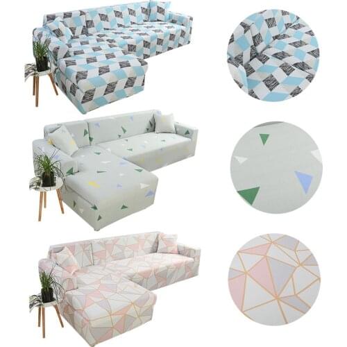 L-shaped Sofa Cover Large Classic Strech Corner Couch Slipcover For Home Decoration Spandex Strech Sofa Couch Slipcovers