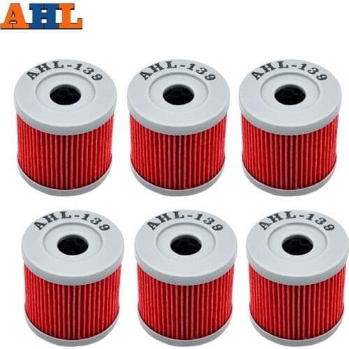AHL 2/4/6pc Powersports Cartridge Oil Filter For SUZUKI DRZ400 DRZ400E DRZ400S DRZ400SM LTZ400 QUADSPORT LTR450