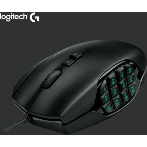 Logitech gaming mouse G600 MMO Wired mouse from logitech with 8200DPI Opticali Genuine for overwatch DOTA PUBG for mouse gamer