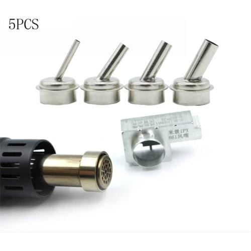 Newest 10pcs air gun nozzles for microscope A8 A9 X XSMAX CPU blade fly line 45 degrees Air gun nozzle for quick 861DW TR1300A