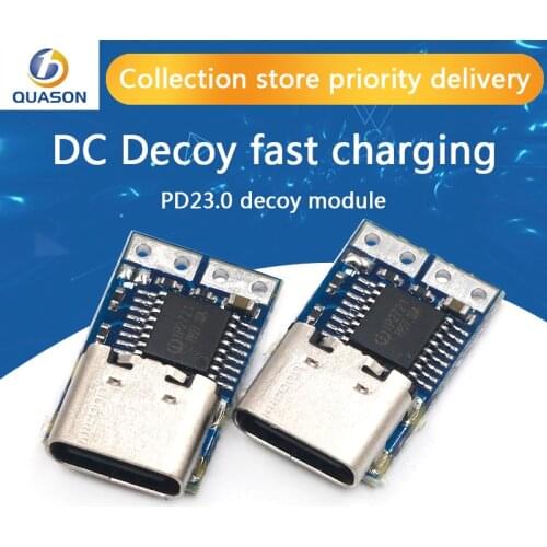 PD decoy module PD23.0 to DC DC trigger extension cable QC4 charger 9V 12V 15V 20V