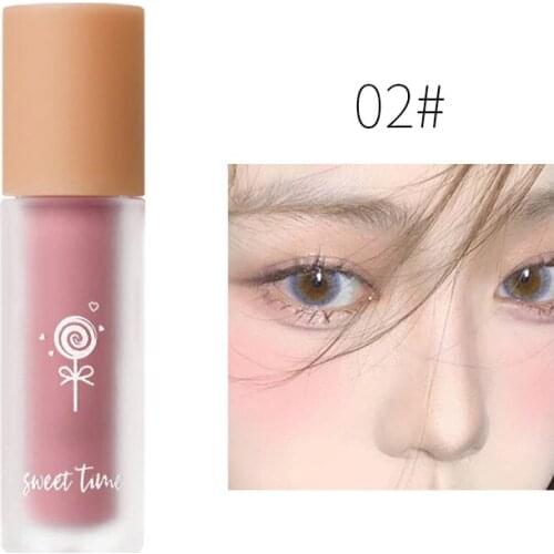 1PC Face Pigmented Liquid Blusher New Top Quality Professional Matte Velvet Cheek Contour Cosmestics Vigor Girl Makeup TSLM1