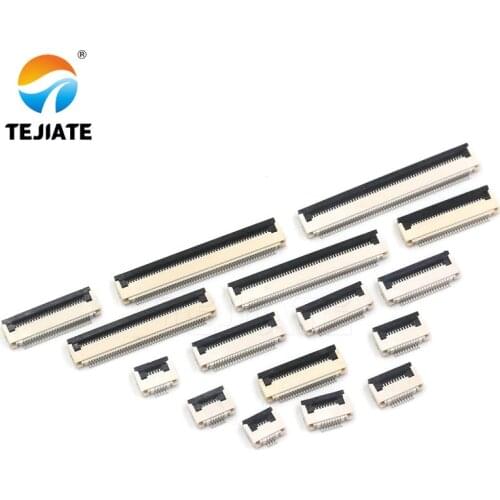 10PCS FFC/FPC Connector Flat Cable Socket 0.5MM Adapter 4/5/6/8/9/10/12/14/16/18/20/22P Down Flip Type Plug Kit