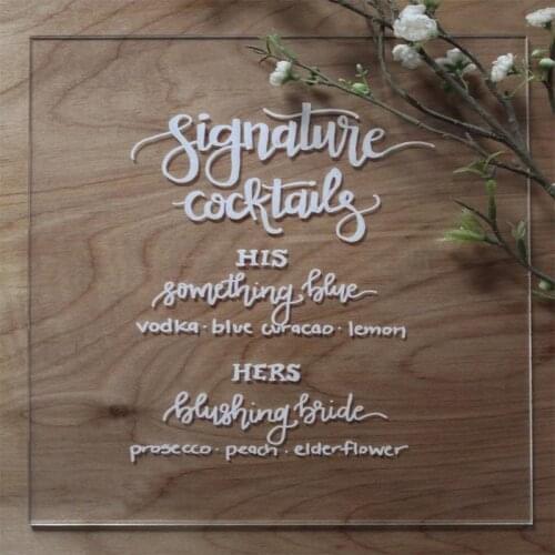 Wedding Welcome Sign Acrylic Signature Entrance Sign Modern Wedding Decor Custom Wedding Sign Event Bar Sign Custom Calligraphy
