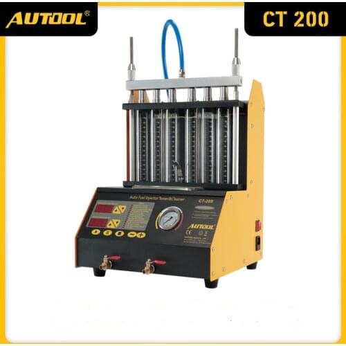 AUTOOL CT200 Car Injector Tester Fuel Injector Nozzle Cleaner 220V/110V Auto Motorcycle Ultrasonic Cleaning Tester machine