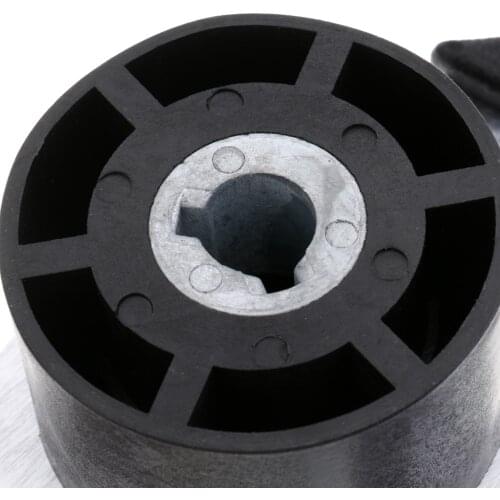 3 Spoke Boat Steering Wheel 12.4inch/31.5cm Dia with Center Cap, Aluminum Alloy, Yellow Black