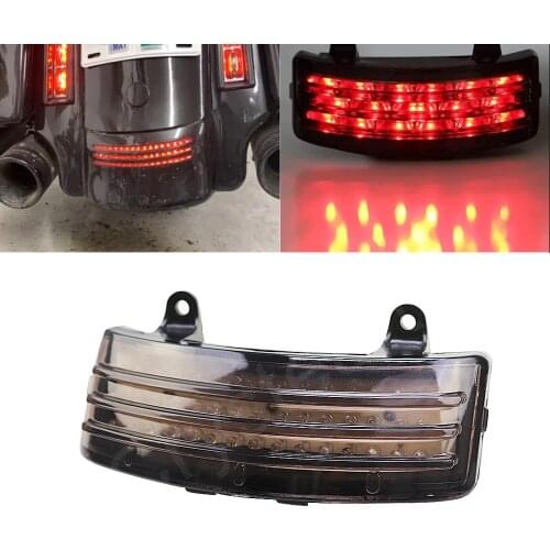 Tri-Bar LED Rear Tail Brake Fender Tip Light For Harley Touring Street Glide FLHX 2014-2018, Road Glide FLTRX FLTRXS 2015-2018