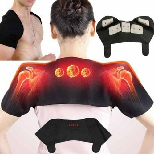 Tourmaline Self-heating Unisex Heat Therapy Pad Shoulder Protector Belt Pain Relief Health Care Heating Belt Support Muscle
