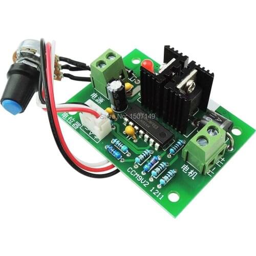 Unique Goods - 12V-24VDC(max) 3A DC Motor Speed Controller PWM Speed Governor Driver 120W CCM9 Adjustable Variable Speed Switch