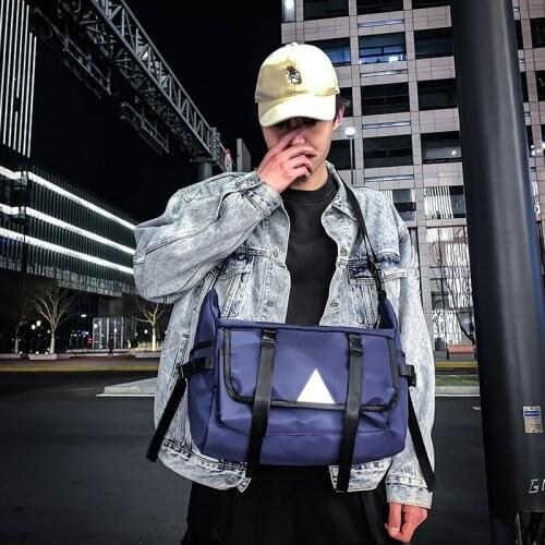 Vintage Men Nylon Messenger Bags Female Crossbody Bags Large Casual Canvas Shoulder Bags Student Boys Large Capacity Handbag