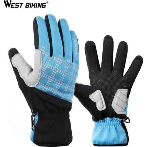 WEST BIKING bicycle goods bike accessories cycling Winter sports Men women Ski warm Motorcycle touch Driving waterproof gloves