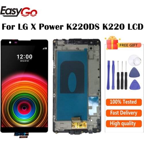 LCD For LG X Power K220DS K220 LCD Display With Touch Screen Digitizer Assembly with Frame Free Shipping